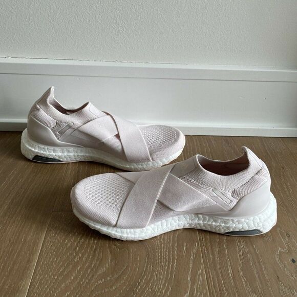 Adidas Ultraboost Slip On Sneakers Womens 6 Pink Running Laceless DNA GZ9847 - Picture 3 of 6